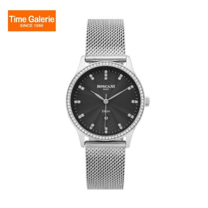ROSCANI ROSWS08953 Black Dial Silver Stainless Steel Strap Analog Women Watch ROSCANI ROSWS08953 Black Dial Silver Stainless Steel Strap Analog Women Watch